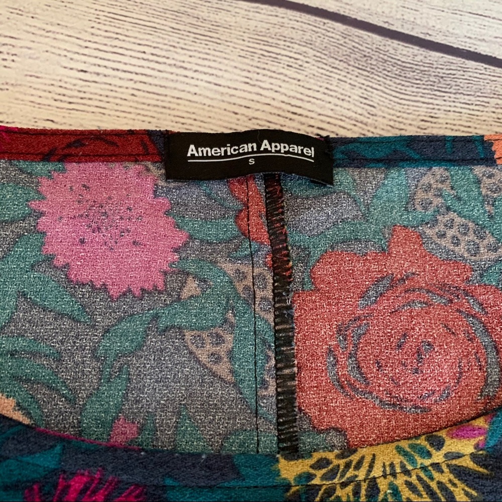 American Apparel Floral Shift Dress Size Small - Picture 3 of 7